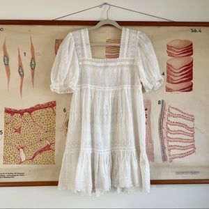 Doen eyelet mini dress